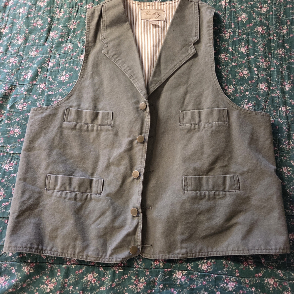 Scully Western Style Canvas Vest